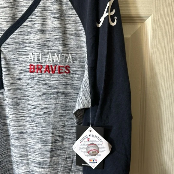 Atlanta Braves baseball shirt 2X NWT - Picture 2 of 4